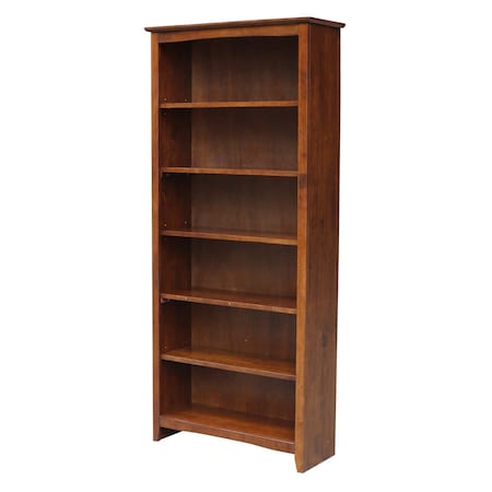 International Concepts Shaker Bookcase, 72"H, Espresso SH581-3227A